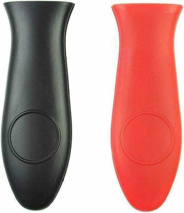 Alt view image 4 of 6 - Potholder Cast Iron Skillet Handle - 2 Pack Cover Silicone Hot Handle Holder Pot Sleeve