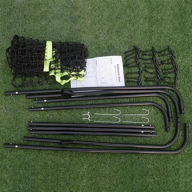 Alt view image 3 of 4 - FstNiceTed Professional Galvanized Steel Pipe Rebound Soccer/Baseball Goal Black