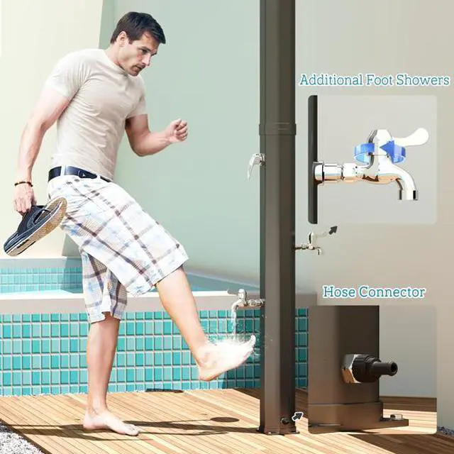 Alt view image 2 of 7 - FstNiceTed Solar heated shower