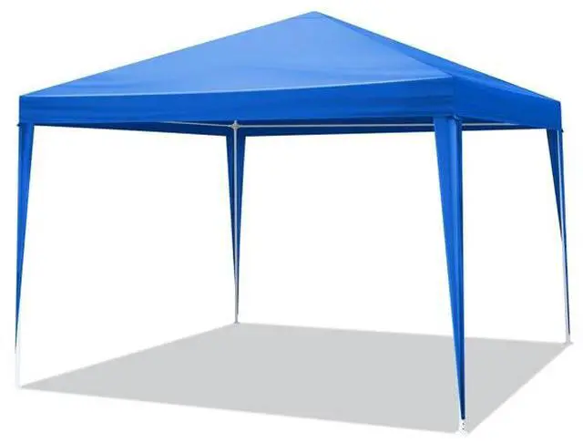 Alt view image 6 of 7 - FstNiceTed 10'x10' Gazebo Waterproof Outdoor Canopy Patio Tent Party Tent for Wedding BBQ Cater, Blue