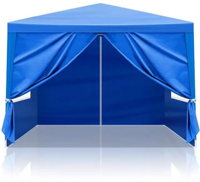 Alt view image 7 of 7 - FstNiceTed 10'x10' Gazebo Waterproof Outdoor Canopy Patio Tent Party Tent for Wedding BBQ Cater, Blue