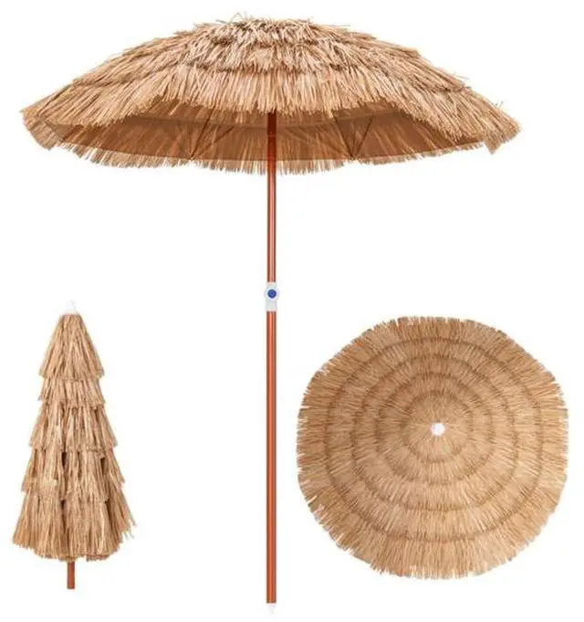 Alt view image 6 of 7 - FstNiceTed 6 foot portable beach umbrella with adjustable tilt