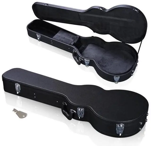 Alt view image 2 of 7 - FstNiceTed Guitar Hard Case for Acoustic Guitar made of hard plywood wrapped in PU leather