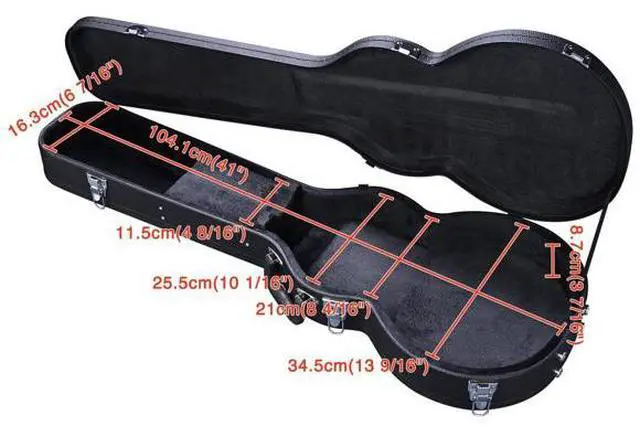 Alt view image 4 of 7 - FstNiceTed Guitar Hard Case for Acoustic Guitar made of hard plywood wrapped in PU leather