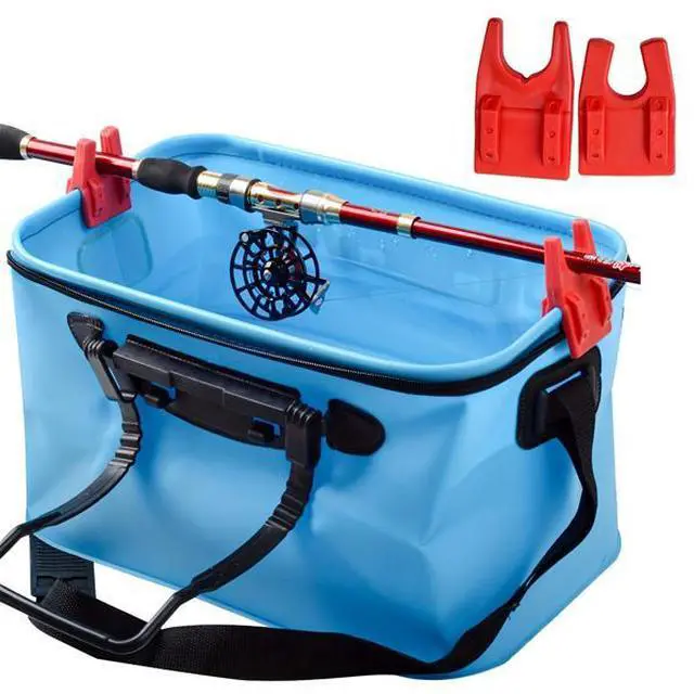 Alt view image 6 of 6 - FstNiceTed 8-Piece Fishing Organizer Set  Adjustable Rod Holders, EVA Bait Buckets, and Bucket Clamps for Secure, Convenient, and Organized Fishing