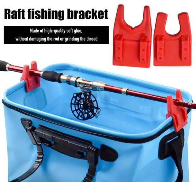 Alt view image 5 of 6 - FstNiceTed 8-Piece Fishing Organizer Set  Adjustable Rod Holders, EVA Bait Buckets, and Bucket Clamps for Secure, Convenient, and Organized Fishing