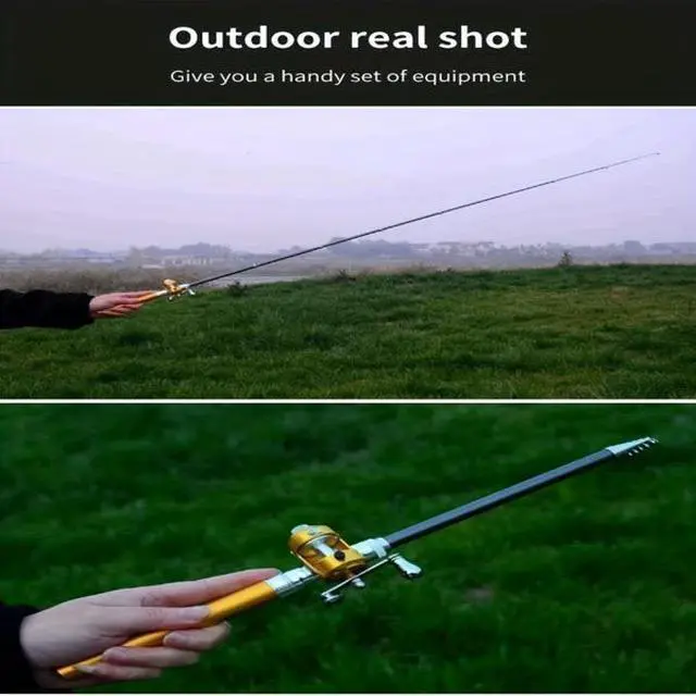 Main image of FstNiceTed 1Pcs Portable Pen Super Mini Fishing Rod Retractable Mini Ice Pocket Raft Rod Portable Gift