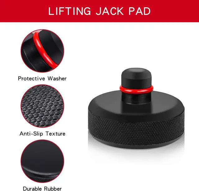 Alt view image 2 of 7 - Tesla Model 3/Y/S/X Jack Pad Floor Protects Battery and Paint Jack Pad Adapter with Storage Bag,Fits All Tesla Vehicle (4 PCS)