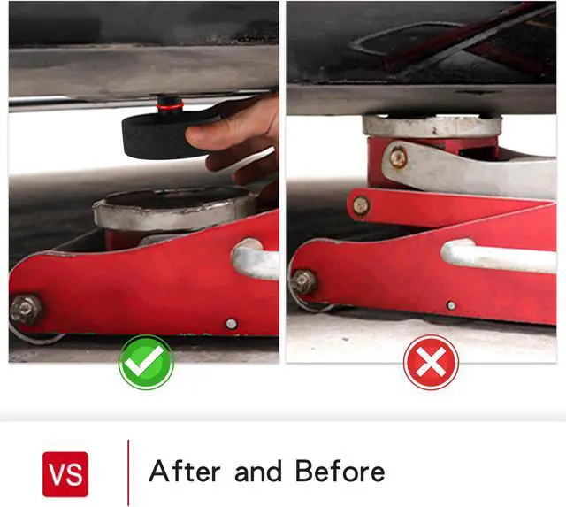 Alt view image 5 of 7 - Tesla Model 3/Y/S/X Jack Pad Floor Protects Battery and Paint Jack Pad Adapter with Storage Bag,Fits All Tesla Vehicle (4 PCS)