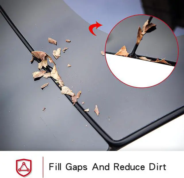 Alt view image 2 of 7 - Arcoche Tesla Model 3 Wind Noise Reduction Kit Quiet Seal Kit,Roof Seal Strip for 2016-2021 Tesla