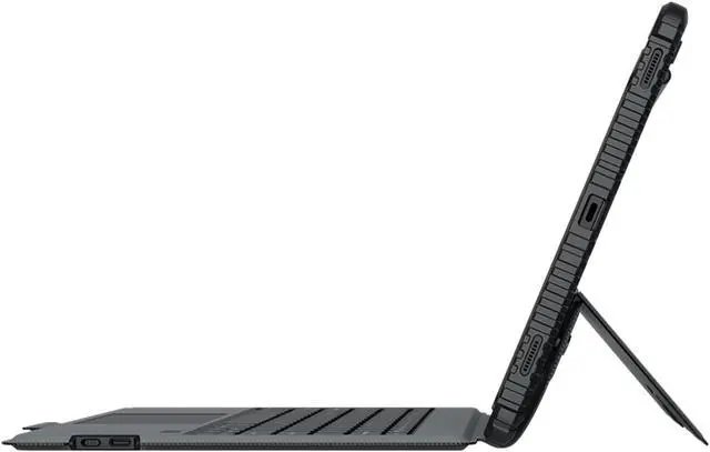 Alt view image 2 of 5 - For Samsung Galaxy Tab S8+ 5G / S8+ / S7+ - Nillkin Bumper Combo Keyboard Case [Slide Camera Cover, Built-in Pencil Holder, Smart tackpad] - Black