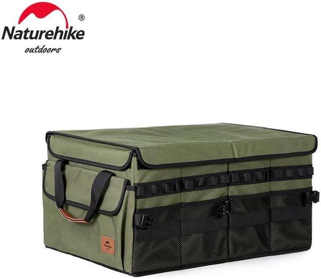 Naturehike Storage Case 60L Wear-resistant Oxford Fishing Bag Foldable Tool  Stackable Sundry Box Outdoor Picnic Storage Box 60L 