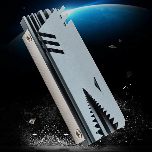 Alt view image 5 of 7 - Heatsink M.2 SSD Cooler NVMe SSD Heat Sink Cooling Thermal Pad for M2 SSD