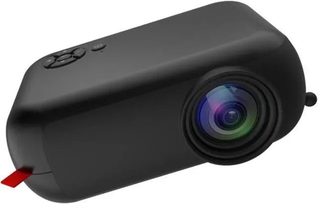 Alt view image 4 of 7 - Mini Projector 1080P Home Theater Cinema Kids Gift Remote Control Black