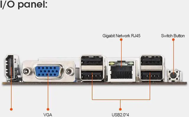 Alt view image 4 of 7 - BTC-S37 Miner Motherboard CPU Set 8 Video Card Slot DDR3 Memory Integrated VGA Low Power Consumption