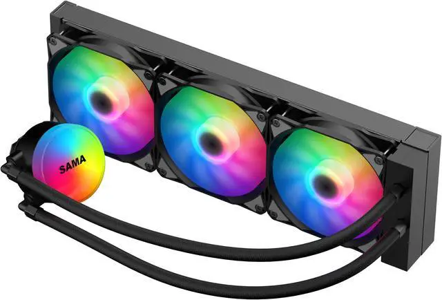 9/23まで出品 UN3D. SWIM AIO SAMA SI360 Liquid CPU Cooler 360mm Addressable RGB Pump PWM
