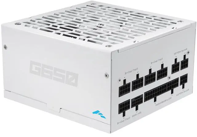Main image of SAMA G650W ATX 3.1 Power Supply, 80+ Gold Efficiency, PCIE 5.1 Ready, Full Modular, 650W Power Supply, Japanese Capacitors, FDB Fan, White version