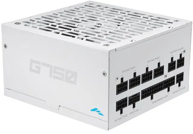 Main image of SAMA G750W ATX 3.1 Power Supply, 80+ Gold Efficiency, PCIE 5.1 Ready, Full Modular, 750W Power Supply, Japanese Capacitors, FDB Fan, White version