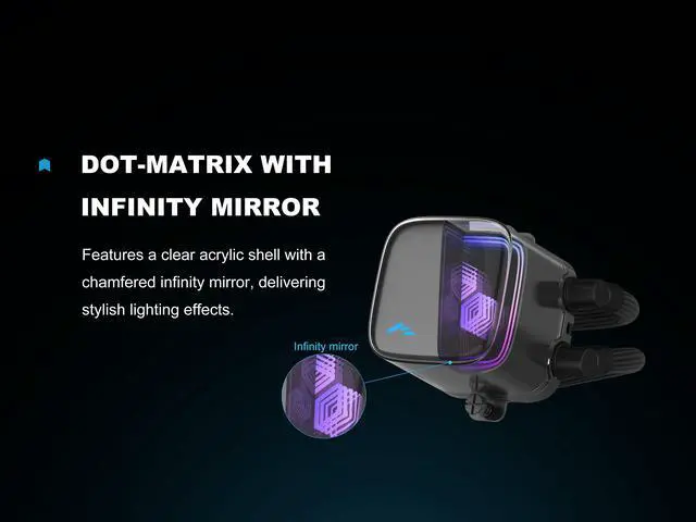 Alt view image 2 of 7 - SAMA L70 Series 360mm ARGB CPU Water Cooler With Chamfered Infinity Mirror, High-Performance Ceramic Pump, Pre-Installed 28mm Fans, Compatible with Intel LGA 1851/1700/1200/115X & AMD AM5/AM4,Black