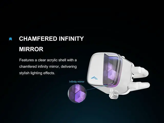 Alt view image 2 of 7 - SAMA L70 Series 360mm ARGB CPU Water Cooler With Chamfered Infinity Mirror, High-Performance Ceramic Pump, Pre-Installed 28mm Fans, Compatible with Intel LGA 1851/1700/1200/115X & AMD AM5/AM4,White