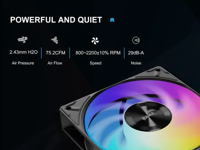 Alt view image 4 of 7 - SAMA A40L ARGB CPU Cooler, Single Tower Air Cooler with 120mm ARGB Fan, 240W TDP, 4 Direct-Touch Heat Pipes, Intel LGA 1700/1851 & AMD AM5 Compatible  Silver