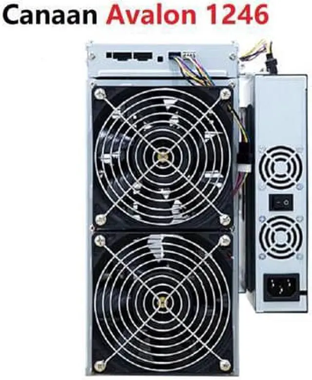 Alt view image 4 of 6 - New Canaan Avalon 1246 83TH Bitcoin Miner Asic Miner 3155W Crypto Mining Machine With Original Power Supply