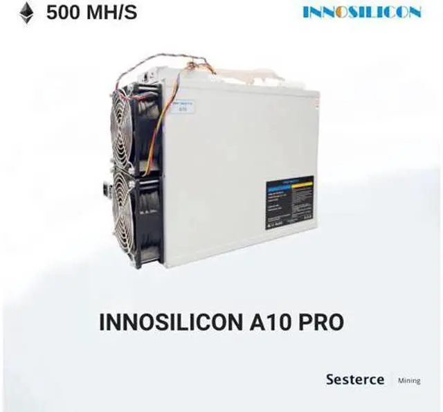 Alt view image 5 of 7 - Innosilicon A10 Pro 500Mh/s Asic Miner 960W EtHash Ethereum ETHMaster with Power Supply Unit Miner Machine