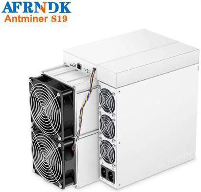Alt view image 2 of 7 - New Bitmain Antminer S19 Hash Rate of 95TH/s 3250W 34.5 J/TH Bitcoin BCH Mining Machine RJ45 Ethernet 10/100M (With APW12 Power Supply) ASIC GPU Miner