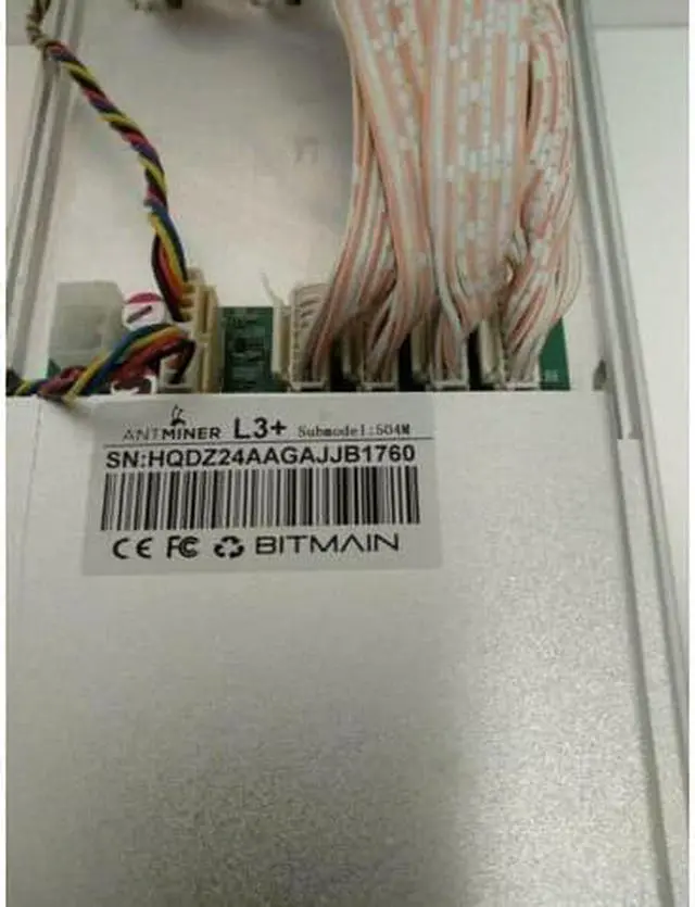 Alt view image 2 of 3 - Bitmain Antminer L3+ 504mh With Power Supply PSU 504m  LTC Litecoin miner