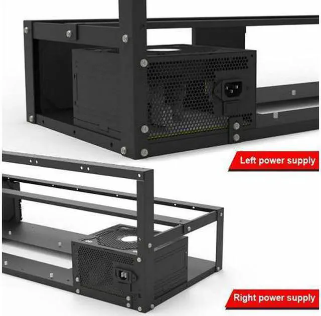 Alt view image 2 of 6 - 6 8 12 GPU Open Air Mining Frame Rig Miner Case Computer Equipment Rack Ethereum