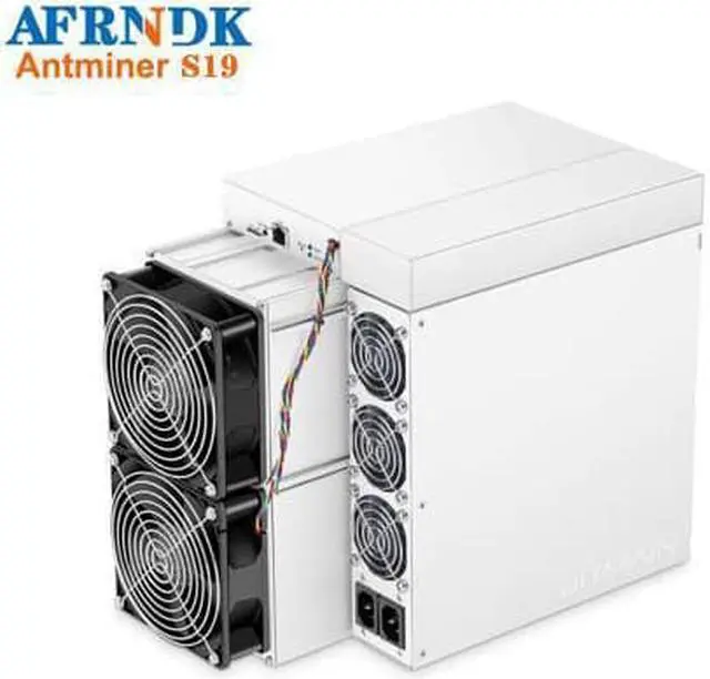 Alt view image 2 of 7 - New Bitmain Antminer S19 Hash Rate of 95TH/s 3250W 34.5 J/TH Bitcoin BCH Mining Machine RJ45 Ethernet 10/100M (With APW12 Power Supply) ASIC GPU Miner