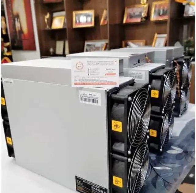 Alt view image 7 of 7 - New Bitmain Antminer S19 Hash Rate of 95TH/s 3250W 34.5 J/TH Bitcoin BCH Mining Machine RJ45 Ethernet 10/100M (With APW12 Power Supply) ASIC GPU Miner