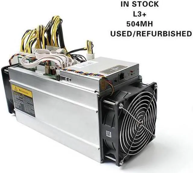 Main image of ANTMINER L3+ 504MH/s (With Power Supply) Litecoin Dogecoin Merge mining LTC Miner Merge DOGE Miner BTC LTC ASIC Mining Machine Superior to ANTMINER L3 S9 S9i