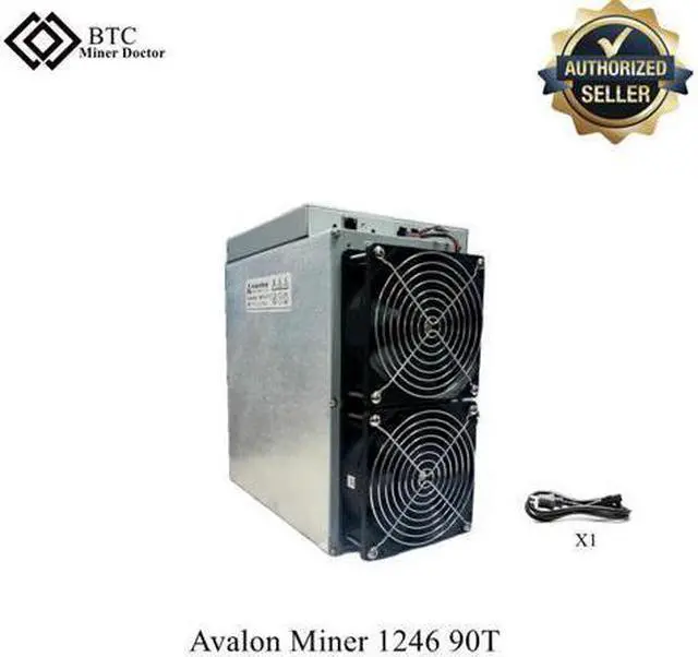 Main image of Blockchain Bitcoin ASIC miner Canaan Avalonminer 1246 90Th/s 3420W PSU Included