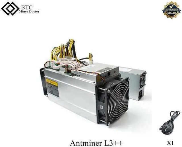Main image of With power supply Scrypt Litecoin Miner 580MH/s LTC Come with Doge Coin Mining Antminer L3++ US Power Cord Cable Included