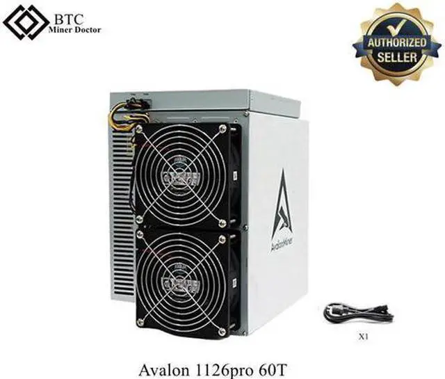 Main image of Canaan AvalonMiner 1126 PRO 60T Bitcoin Crypto Mining Machine Avalonminer 1126 Pro