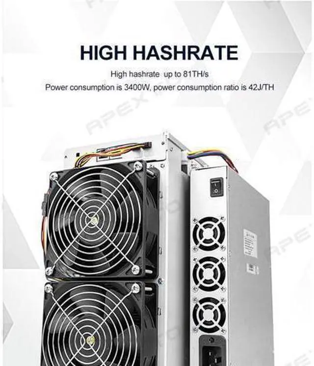 Alt view image 6 of 6 - Avalon 2021 New Bitcoin miner AvalonMiner 1166 PRO 81TH/S profitable Asic mining Machine ( With Original Power Supply )SHA-256 New Arrival Blockchain Low Power Cost