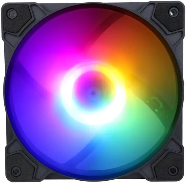 Alt view image 2 of 7 - SAMA BLB 3 in 1 ARGB PC Case Fans with Fan Hub 120mm Fan Molex High Performance High Airflow Fan Kit Quiet Edition Computer Cooling Case Fan Black