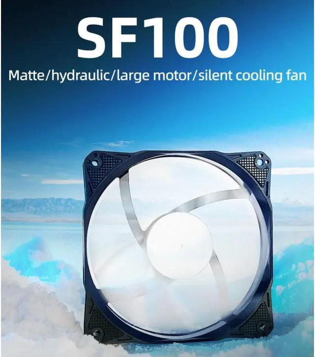 Alt view image 2 of 7 - SAMA SF100 3 in1 Case Fans 120mm 12V 3Pin High Airflow Lower Noise Fan Set With Fan Hub