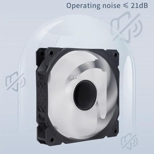 Alt view image 4 of 7 - SAMA IMB 3 in 1 ARGB Fan Kit with Fan Hub, Addressable RGB 120mm Fan 3Pin High Airflow Infinity Mirror Low Noise Computer Cooling Case Fan Black