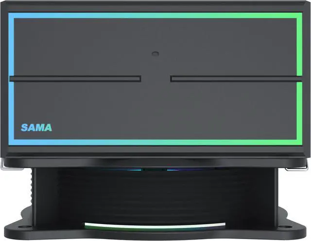 Alt view image 7 of 7 - SAMA KA450D RGB CPU Air Cooler 9cm PWM Fan 4 Copper Heat Pipes For AMD/Intel Universal Computer Cooling Radiator White