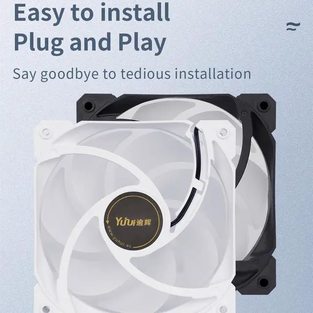 Alt view image 7 of 7 - SAMA IMB 3 in 1 ARGB Fan Kit with Fan Hub, Addressable RGB 120mm Fan 3Pin High Airflow Infinity Mirror Low Noise Computer Cooling Case Fan Black