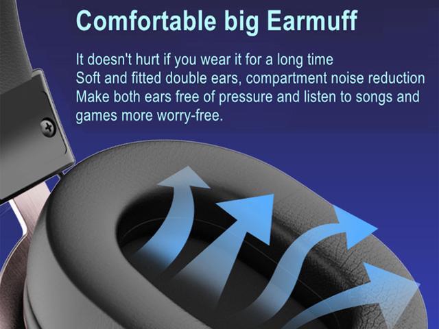Alt view image 4 of 7 - SAMA G1000 Gaming Headphone 2.4G Bluetooth Wireless Noise Cancelling Surround Sound  RGB Headset Detachable Microphone Ear Headphones For PS4 PC XBOX PS5 Black