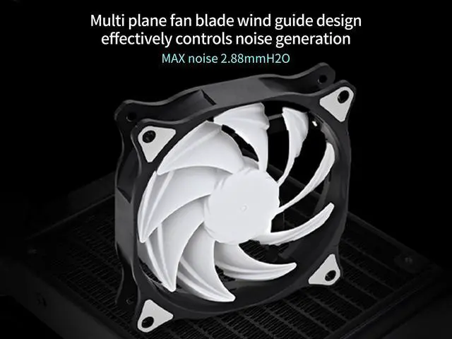Alt view image 5 of 7 - SAMA SF200 3 in 1 Case Fans with Fan Hub 4Pin PWM 120mm PC Fan 12v High Airflow Premium Quiet Mode Computer Cooling Case Black White