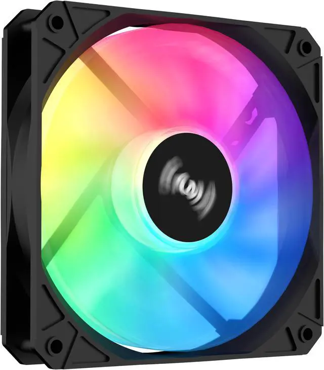 Alt view image 6 of 7 - SAMA SM360 Black 360mm Liquid Water AIO CPU Cooler For Gaming PC Computer with Screen LCD Display, 3 ARGB PWM Silent Fans