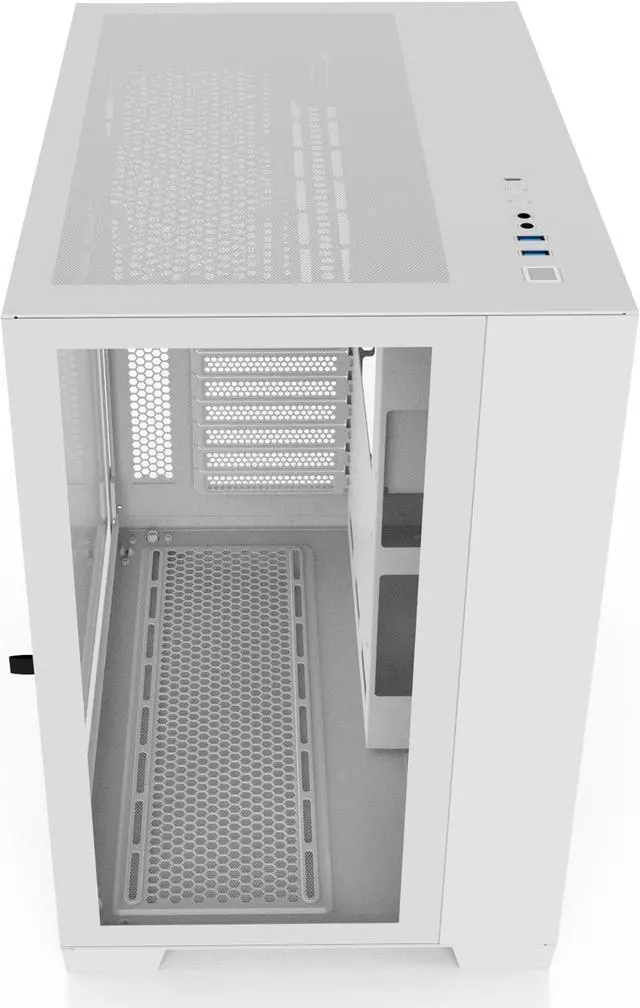Alt view image 6 of 7 - SAMA A711 Dual Tempered Glass Panel Airflow Full Tower ATX Computer Case,Type C USB3.0*2  Gaming Case,Pre-Installed 4 x ARGB Uni Fans with Fan Hub & RF Remote,360mm AIO Support at Top