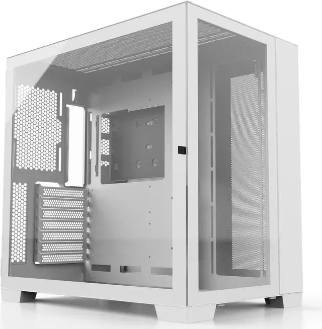 Alt view image 4 of 7 - SAMA A711 Dual Tempered Glass Panel Airflow Full Tower ATX Computer Case,Type C USB3.0*2  Gaming Case,Pre-Installed 4 x ARGB Uni Fans with Fan Hub & RF Remote,360mm AIO Support at Top