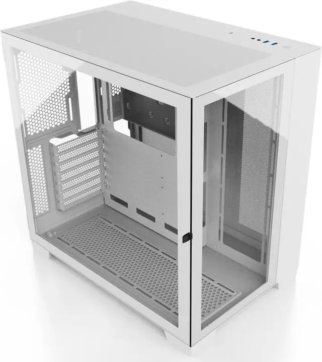 Alt view image 5 of 7 - SAMA A711 Dual Tempered Glass Panel Airflow Full Tower ATX Computer Case,Type C USB3.0*2  Gaming Case,Pre-Installed 4 x ARGB Uni Fans with Fan Hub & RF Remote,360mm AIO Support at Top