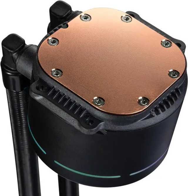 Alt view image 6 of 7 - SAMA  Halo-360 AIO ARGB 360mm Liquid Cooler 3x120mm Addressable RGB PWM fans PC Cooling Water Cooler for AMD/Intel Black