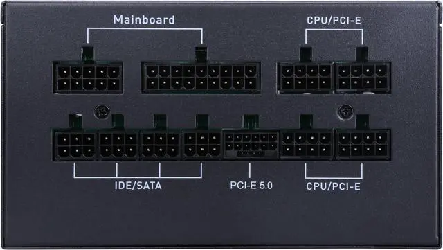 Alt view image 7 of 7 - SAMA 1000W 80Plus Gold Certified Power Supply, Full Modular Full Range 12VHPWR Japanese Large Capacitors 14cm PSU, FDB Silent Fan active PFC, Support PCI-E 5.0 Extension for GPU,10 Year Warranty